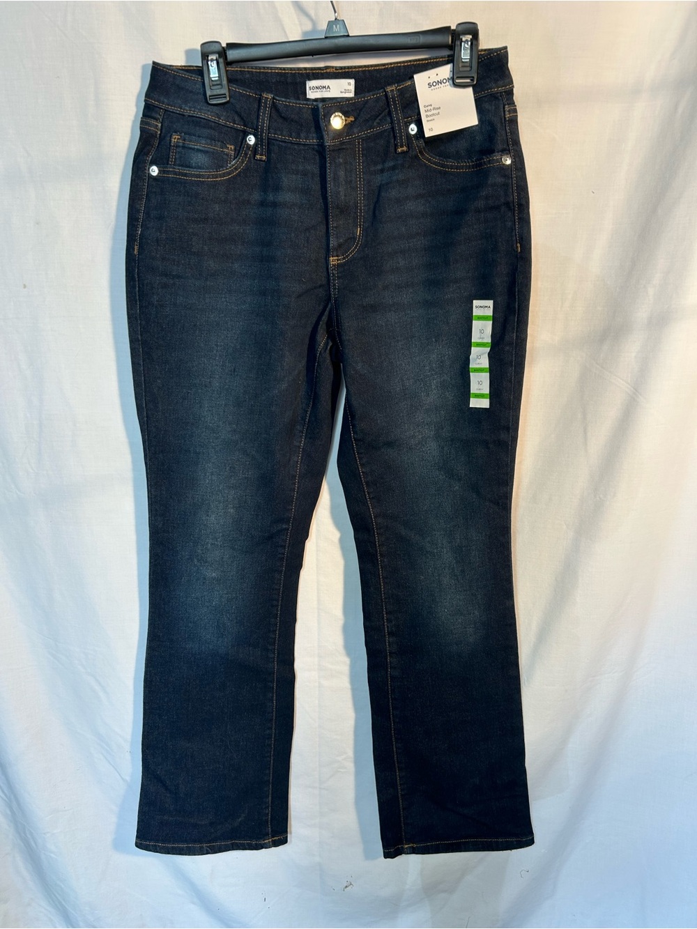 SONOMA women’s curvy midrise bootcut jeans dark wash size 10 new tags!!